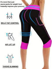 GOTOLY Women Yoga Capris Compression Thermo Pants