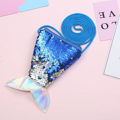 Sequin Mermaid Tail Shoulder Bag Messenger Coin Purse Wallet Crossbody