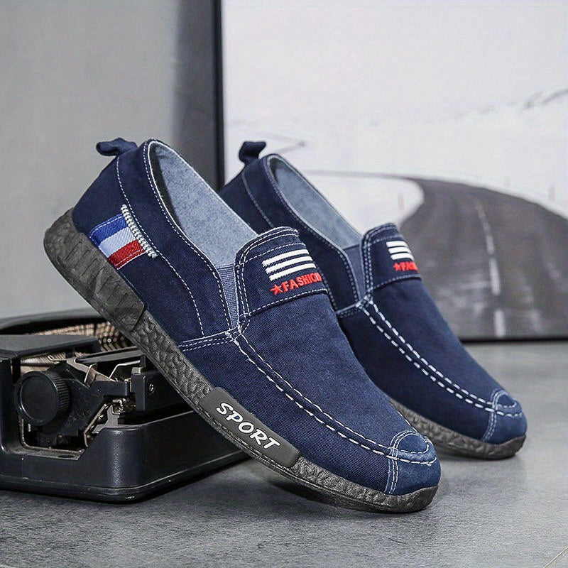 Men's Lightweight Slip On Canvas Shoes for Walking