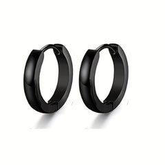 12pairs Steel Ear Studs Unisex Earrings Men Women