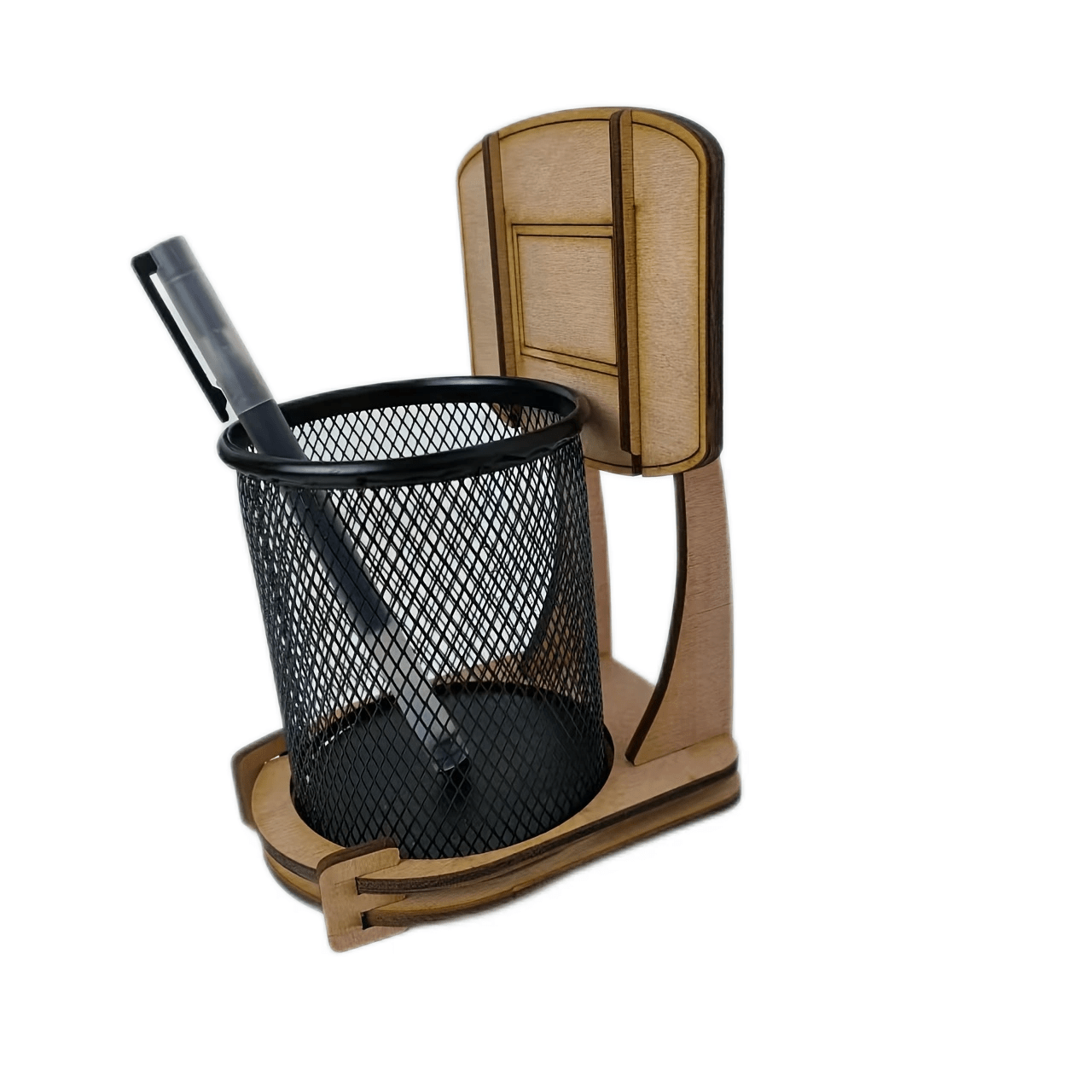 Mini Basketball Stand with Tube Storage Rack Pen Holder - School Teacher's Gift