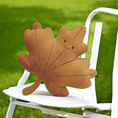 Cartoon Leaves Pattern Throw Pillow for Home Decor
