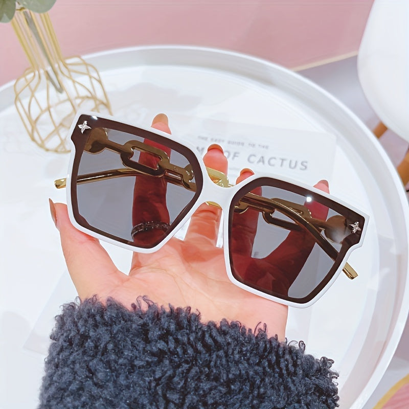 Oversized Square Sunglasses for Women Large Frame UV Protection Glasses