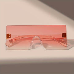 Square Oversized Sunglasses UV400 Sun Shades for Vacation