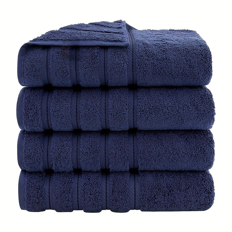 4pcs Cotton Bath Towel Set Soft Skin-friendly Absorbent Towel