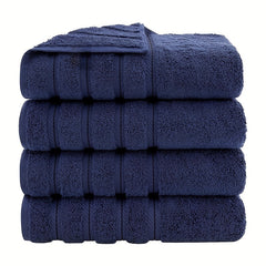4pcs Cotton Bath Towel Set Soft Skin-friendly Absorbent Towel