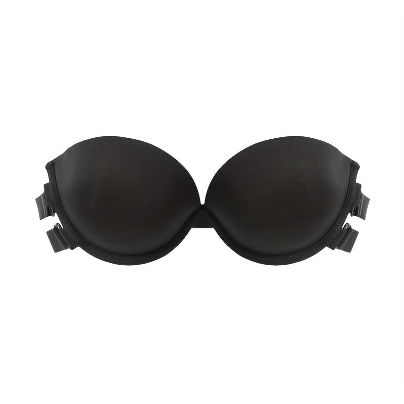 2pcs Strapless Bandeau Bras Soft Push Up Stretch Bra Women's Lingerie