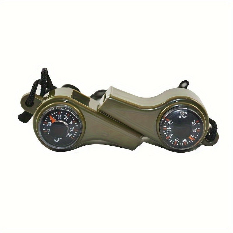 2pcs Outdoor Survival Whistle 3 in 1 Emergency Survival Whistle With Compass