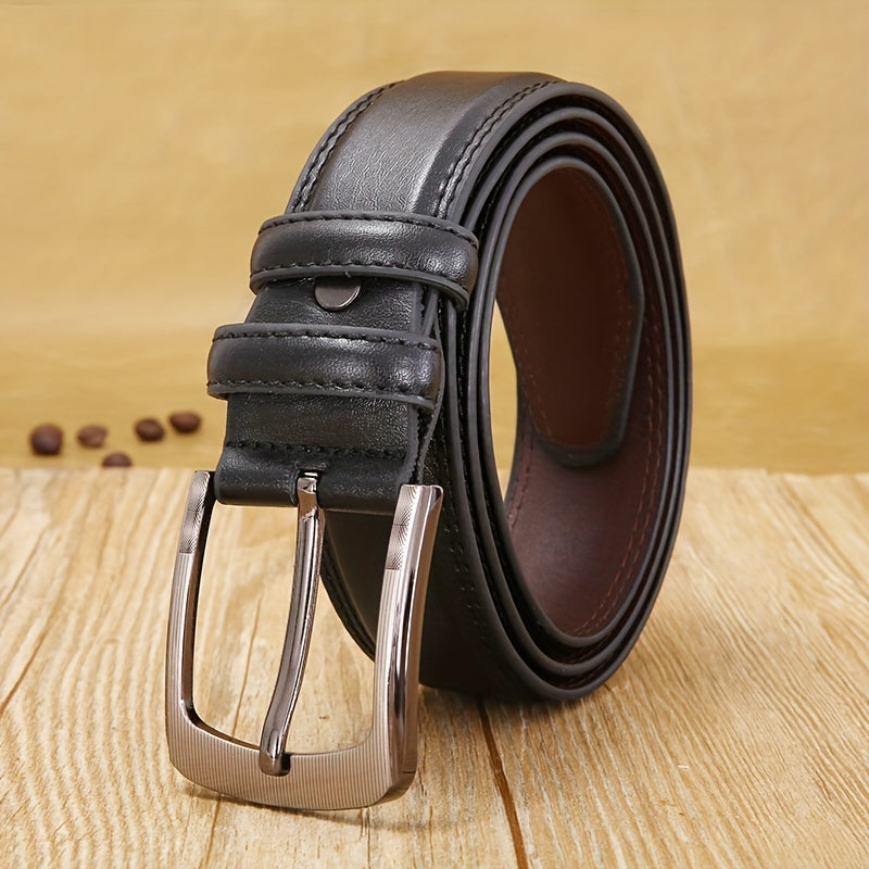 Men's Leather Business Belt for Jeans Pants