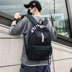 Junior High School Canvas Backpack for Outdoor Travel