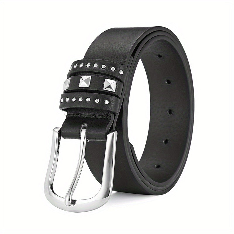Rivet Decor Casual Belt Jeans Pants Belt For Women