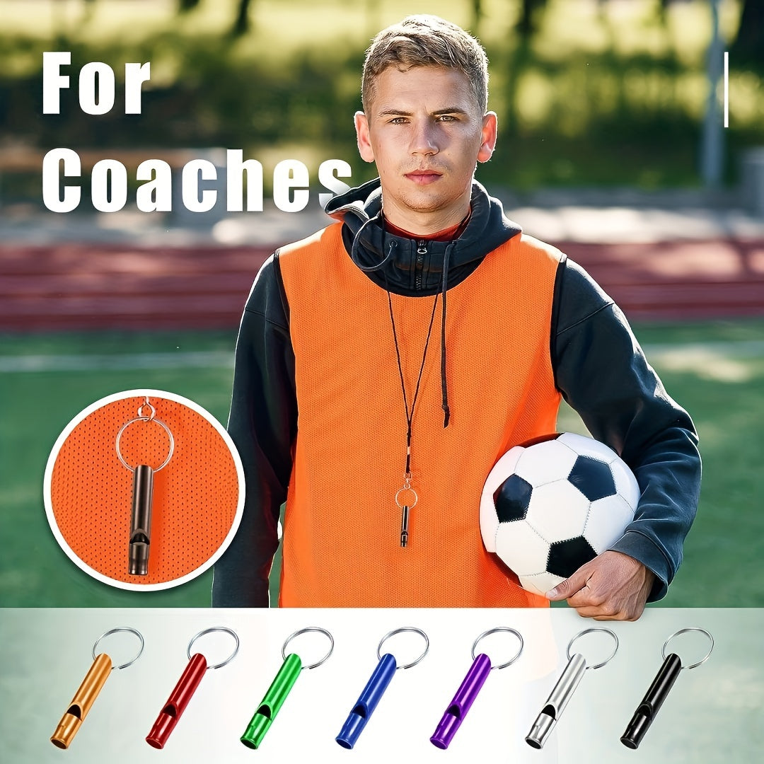 15pcs Emergency Whistle Pendants Key Chain DIY Accessories