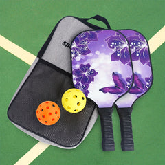 Purple Butterfly Pickleball Paddle Set Carbon Fiber Racket Pickleball Racket Set