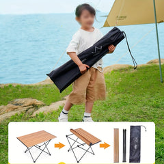 Portable Folding Aluminum Picnic Table for Camping