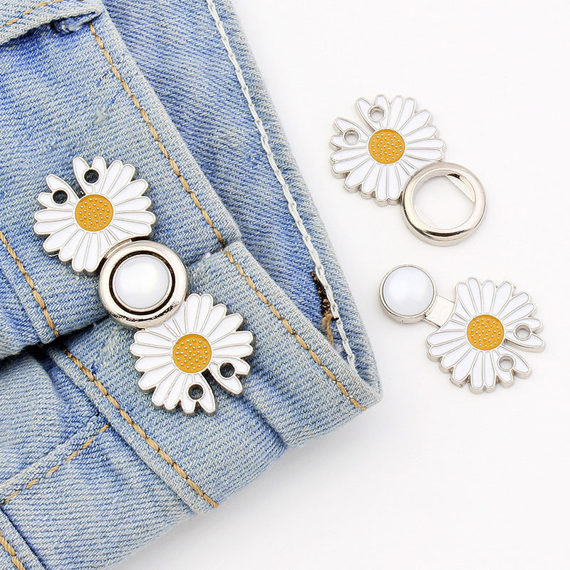 Little Daisy Pants Waist Buckle Elastic Adjustment Botton