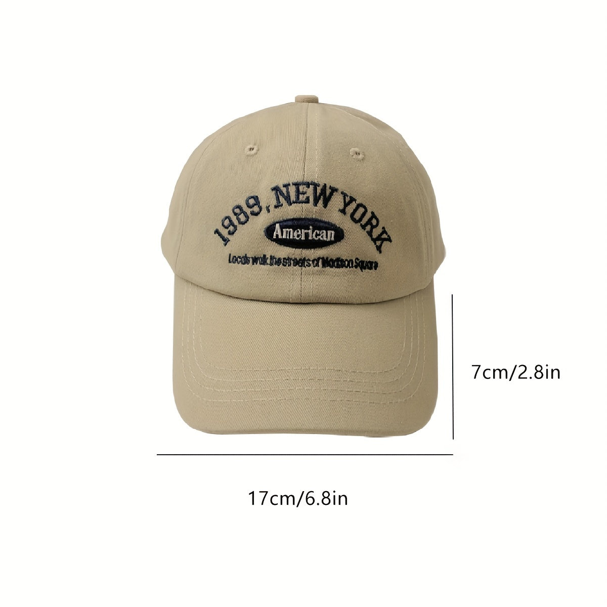 1989 York Baseball Cap | Sunshade Breathable Adjustable Hat