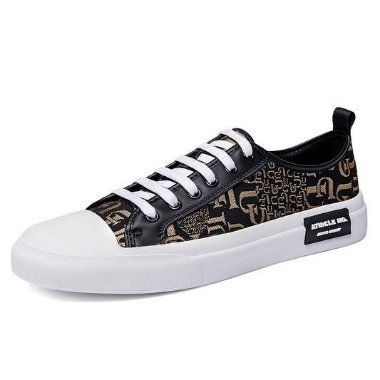 Men's Leather Casual Sneakers Lightweight Non Slip Shoes