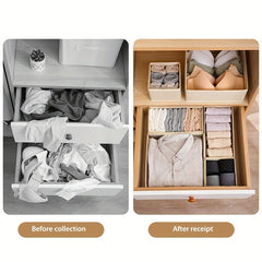 3 Pcs Storage Box Wardrobe Clothes Organizer Containers