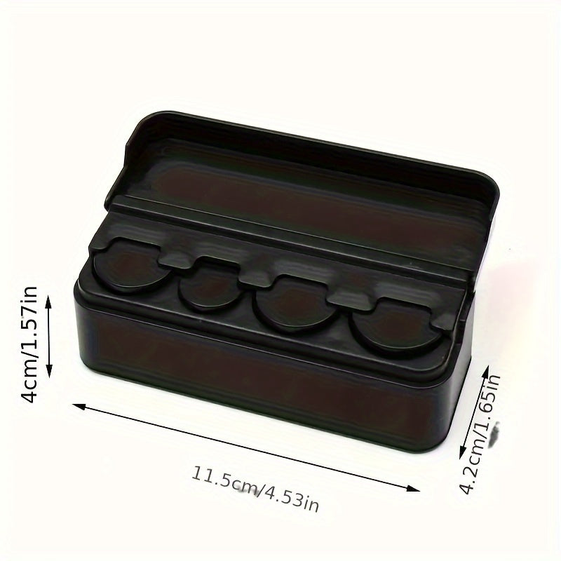 1PC Car Coin Storage Box Mini Coin Box Sorting Box Storage Tank Car Accessories