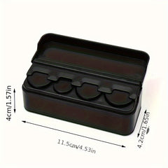 1PC Car Coin Storage Box Mini Coin Box Sorting Box Storage Tank Car Accessories