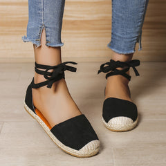 Women's Colorblock Flat Shoes Closed Toe Lightweight Round Toe Casual Sandals