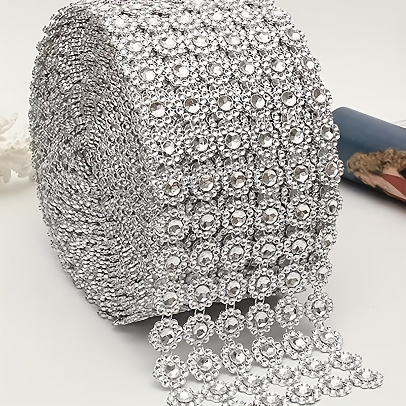 Sunflower Crystal Rhinestone Sparkle Ribbon Wrap