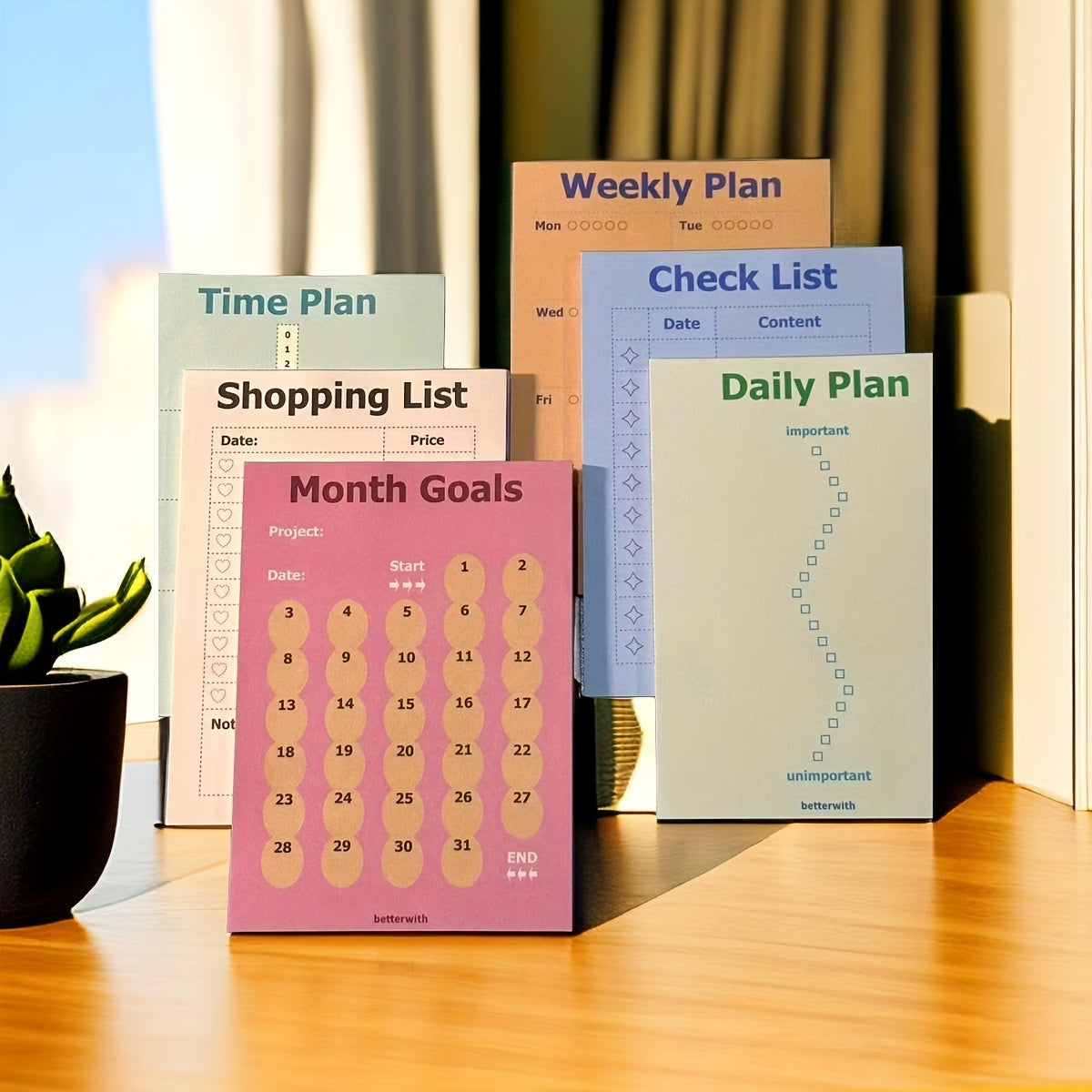 Spring Action Sticky Note Book Cream Special Paper Good Looking