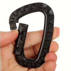 Ultralight D Shape Carabiner Keychain for Backpacks Bags Hiking Camping Climbing