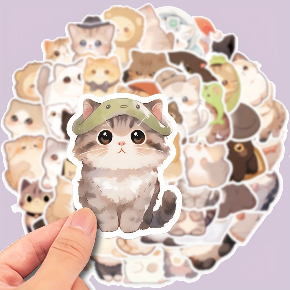 Cat Graffiti Stickers 50pcs for Guitar Notebook Luggage Computer Motorcycle