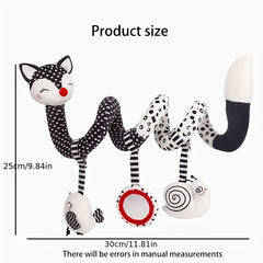 Newborn Comfort Baby Toy Car Pendant Plush Bed Bell Early Education