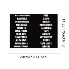 Index Label Office Supplies Identification Toolbox 22PC