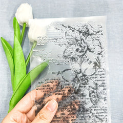 Floral Transparent Silicone Stamp