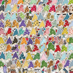 100pcs Waterproof Gnome Stickers for Laptop Water Bottle Scrapbooking