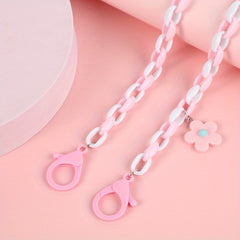 Cartoon Flower Decor Glasses Chain Eyeglasses Lanyard Face Covering Chain