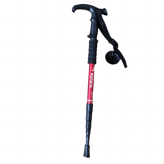 Aluminum Alloy Hiking Poles Curved Handle Walking Stick for Elderly