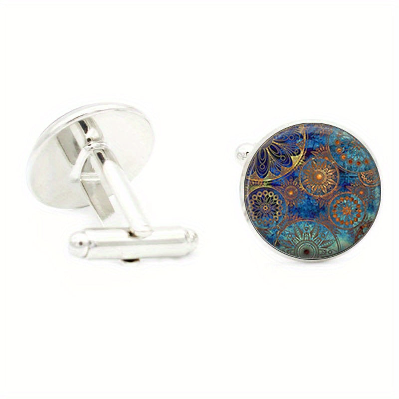 Punk Clockwork Cufflinks For Men Shirt Cufflinks