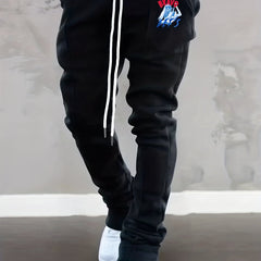 Graphic Party Pattern Letter Print Joggers Men s Casual Loose Fit Pants