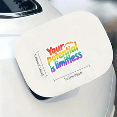 Limitless Vibrant Purpose Vinyl Stickers for Computers Laptops Water Bottles