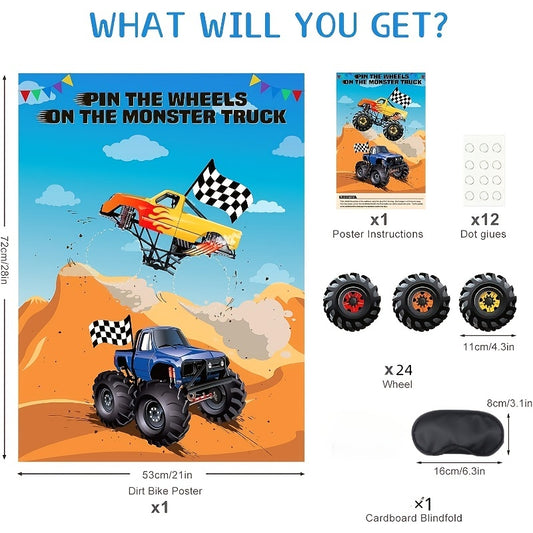 Off Road Vehicles Party Stickers - Truck Theme Party Supplies