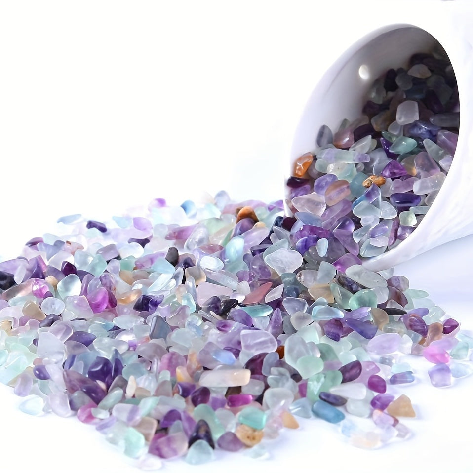 Natural Colorful Fluorite Chips Tumbled Stones Gravel Healing Crystals