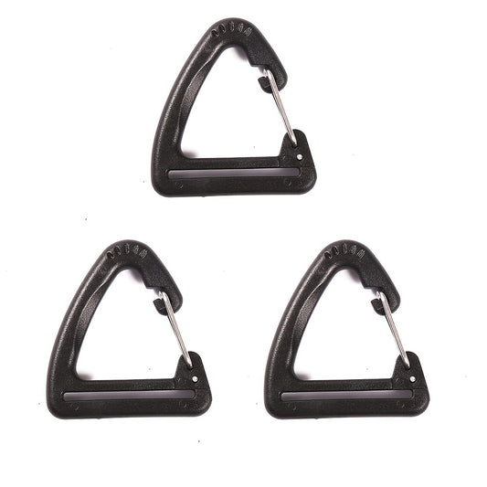 3pcs Webbing Belt Hanging Buckle Triangle Hook For Outdoor Camping Hiking