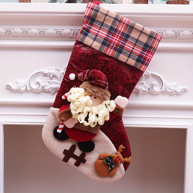 Christmas Stockings Gift Bag Pendant Candy Bag Small Socks