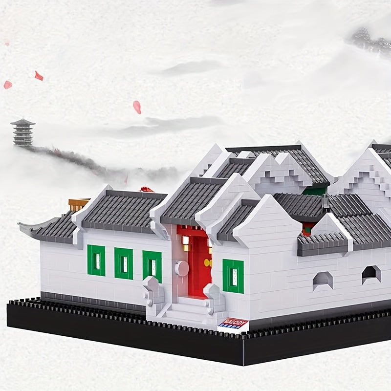 4 Season House Building Blocks 3D Model DIY Toy ABS Material Gift