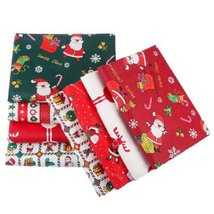 Christmas Style Patchwork Cloth Head Cloth Set 25 9 8 9 8in Cotton Printed Cloth