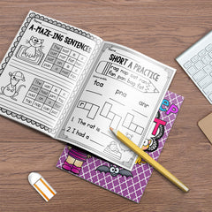 Interactive Phonics Workbook for Kids - Reading & Spelling Skills Development