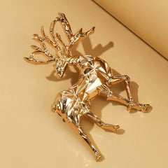 Unisex Deer Brooch Pin