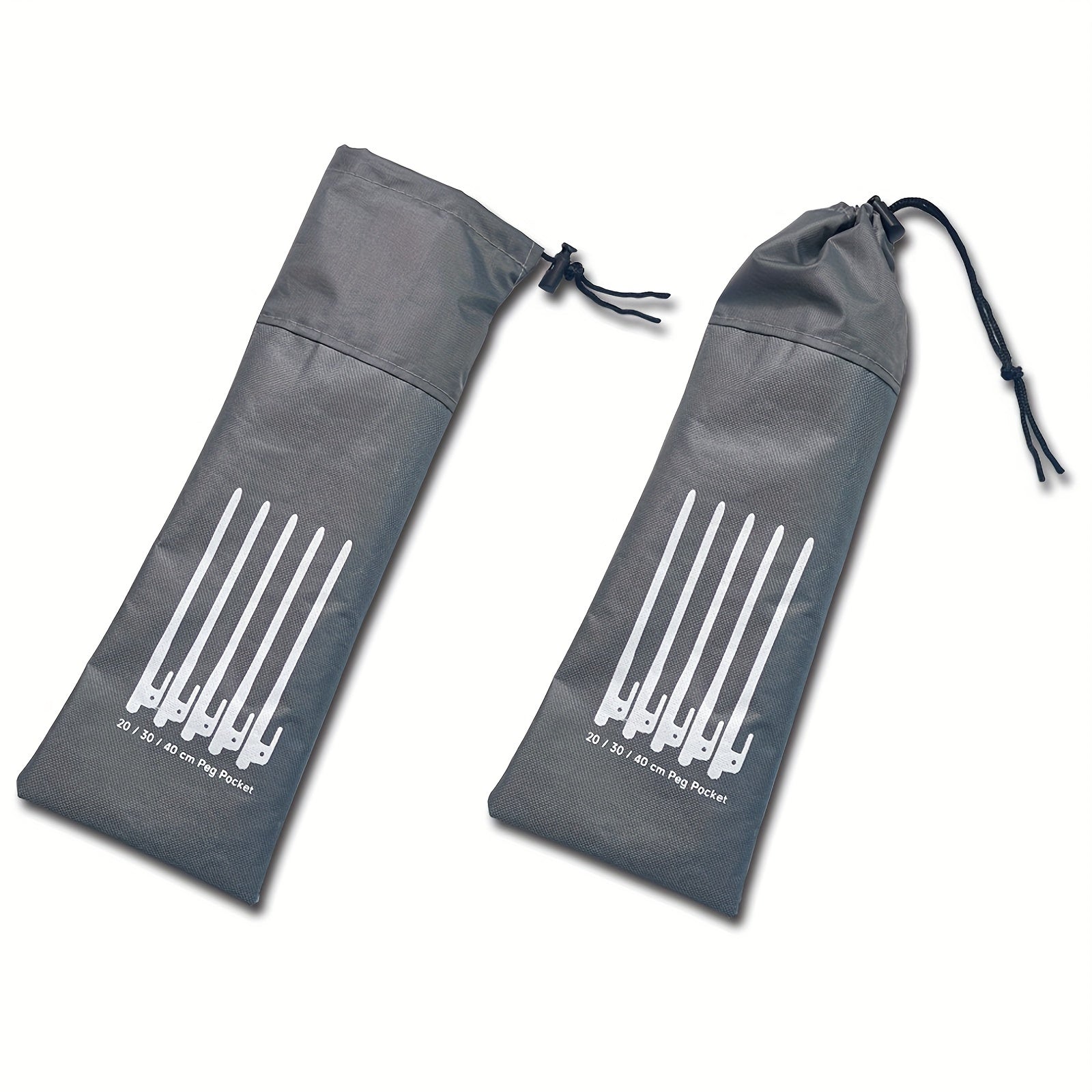 Portable Gray Ground Nail Storage Bag Camping Accessories