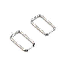 Rectangle Hoop Earrings 14K Plated Stainless Steel Women Earrings