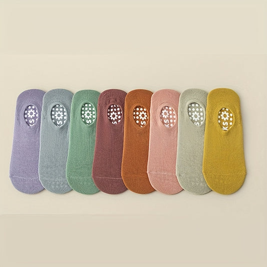 8 Pairs Mix Yoga Socks Breathable Low Cut Non slip Grips Sports Socks Pilates