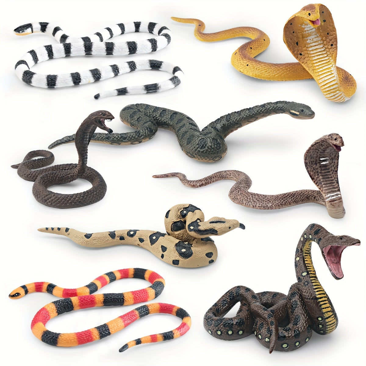 Realistic PVC Cactus Snake Toy Natural Habitat Educational Gift Kids Classroom